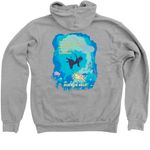 Ask for Help, a Athletic Heather Zip Up Hoodie (back-view)