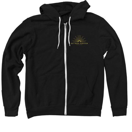 Break the Cycle F&B, a Black Zip Up Hoodie