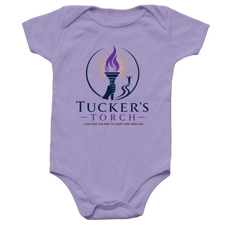 Tucker?s Torch Infant Apparel, a Lavender Infant Onesie