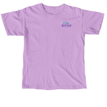 New Kitty Kottage T-shirts, a Neon Violet Comfort Colors Unisex Tee