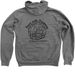 Paws With Passports back logo, a Deep Heather Zip Up Hoodie (back-view)
