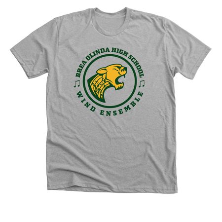 BOHS Wind Ensemble Spirit Wear, a Athletic Heather Premium Unisex Tee
