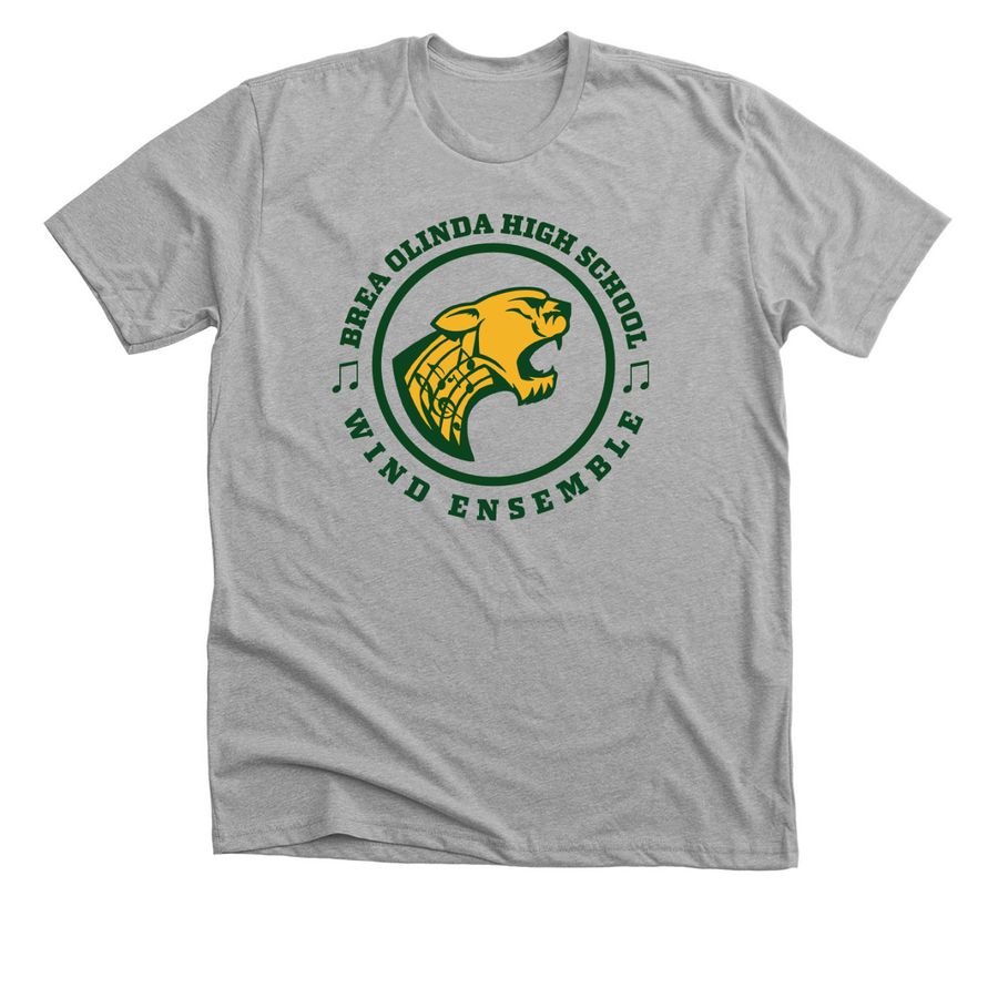 BOHS Wind Ensemble Spirit Wear, a Athletic Heather Premium Unisex Tee