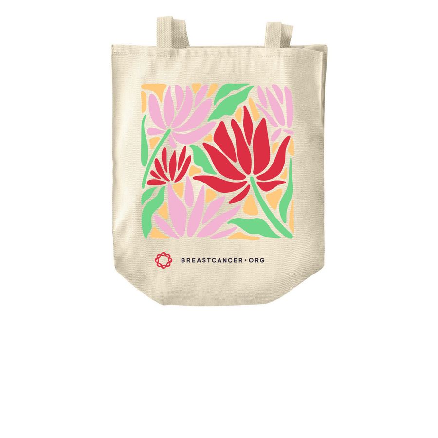 Limited Edition Floral Tote, a Natural Over-the-Shoulder Shopping Tote Bag