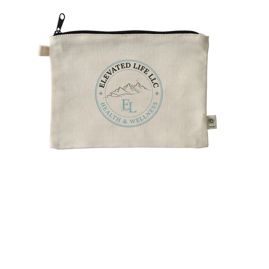 Elevated Life, a Natural 9"x7" Hemp Blend Pouch