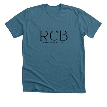 RCB Black Rectangle, a Heather Deep Teal Premium Unisex Tee