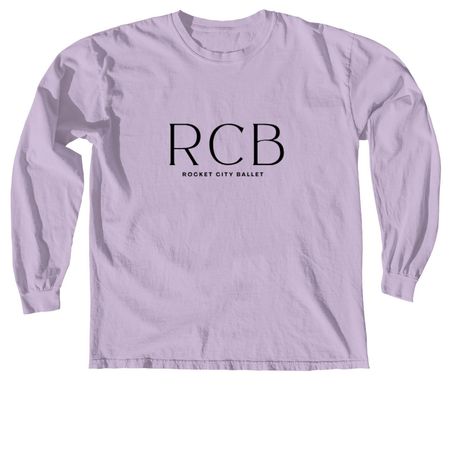 RCB Black Rectangle, a Orchid Comfort Colors Long Sleeve Tee