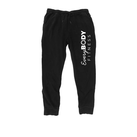Stay warm & cozy with EBF joggers., a Black Midweight Fleece Joggers