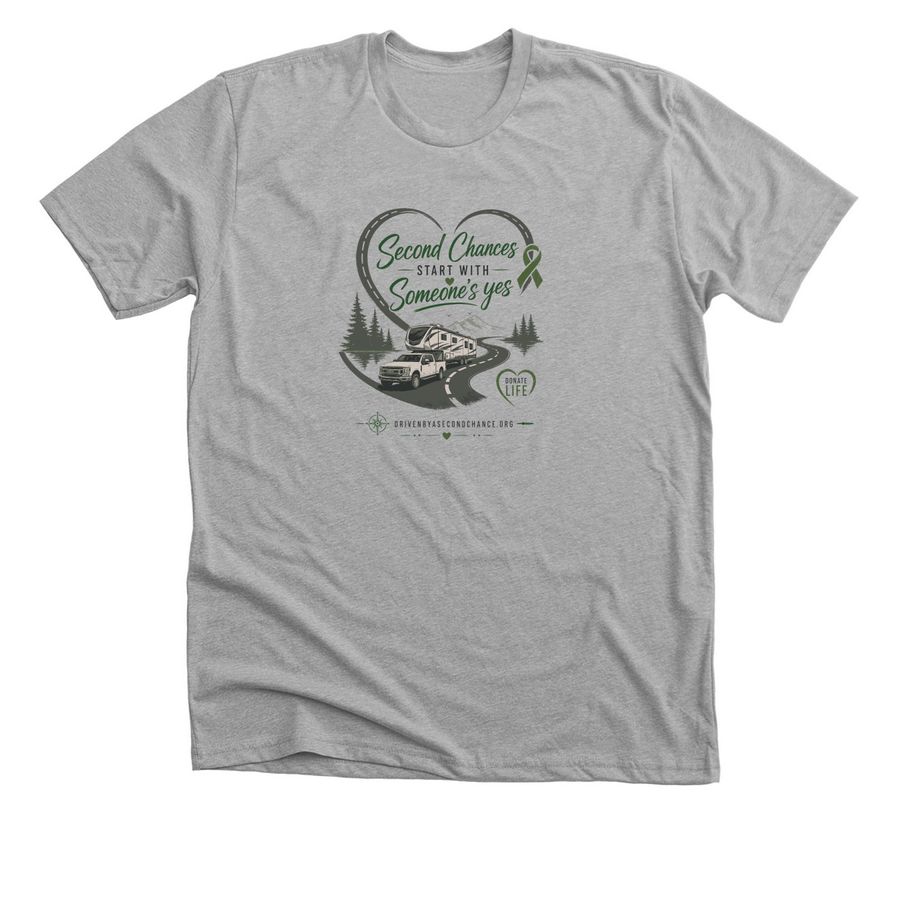 Miles of Gratitude, a Athletic Heather Premium Unisex Tee