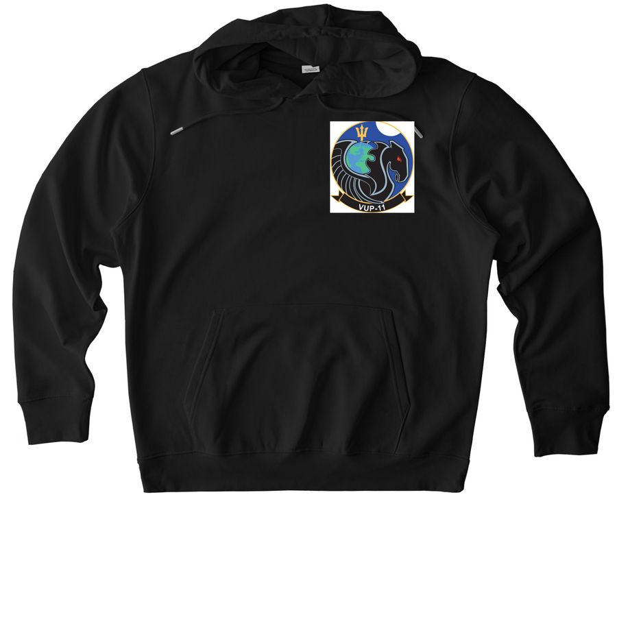 VUP-11 ADMIN SHIRT, a Black Stanley/Stella Unisex Cruiser 2.0 Pullover Hoodie