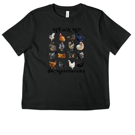 HENS UP, a Vintage Black Women's Heavyweight Tee