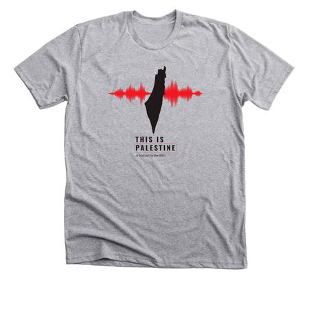 This Is Palestine, a Athletic Heather Premium Unisex Tee