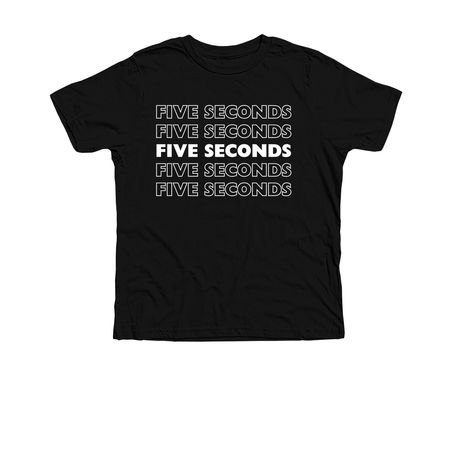 Roller Derby: Five Seconds, a Solid Black Blend Premium Youth Tee