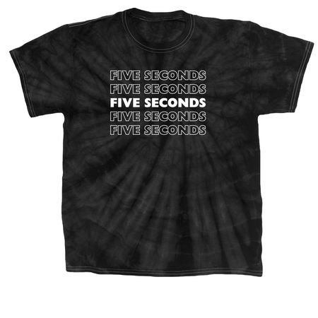 Roller Derby: Five Seconds, a Black Classic Tie Dye Tee