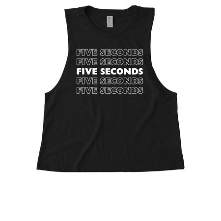 Roller Derby: Five Seconds, a Deep Black Allmade Eco Triblend Women?s Muscle Tank