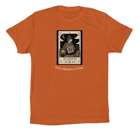 Spooky Crocheter., a Autumn Premium Cotton Tee
