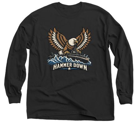 Hammer Down!, a Black Classic Long Sleeve Tee