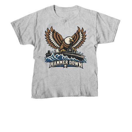 Hammer Down!, a Sport Grey Youth Unisex Tee