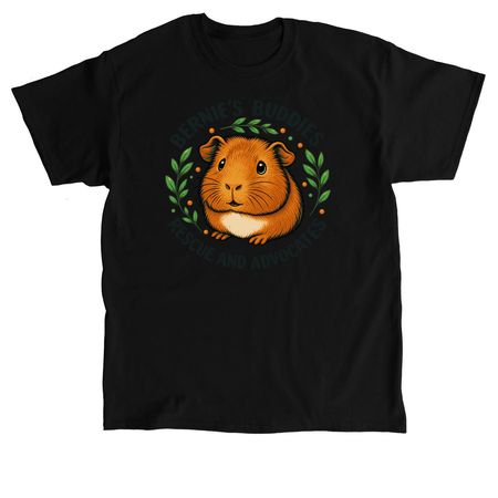 Bernie's Guinea Pig Logo, a Black Classic Unisex Tee