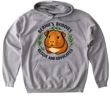 Bernie's Guinea Pig Logo, a Sport Grey Gildan Softstyle Pullover Hoodie