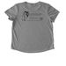 SVRH Fall 2025 2, a Aluminum Grey Allmade Eco Triblend Women?s Scoop Neck Tee (back-view)