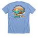 Beach Bunny Vibes, a Heather Carolina Blue Premium Unisex Tee (back-view)
