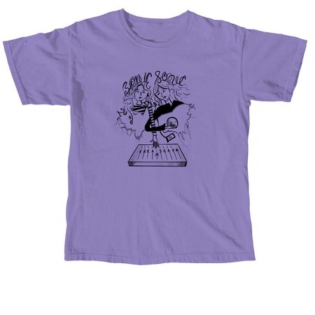 Sonic Dreamscape, a Violet Comfort Colors Unisex Tee