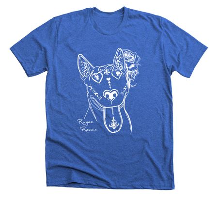 Rugaz Rescue's "Zero" Sugar Bull Shirts, a Heather True Royal Premium Unisex Tee