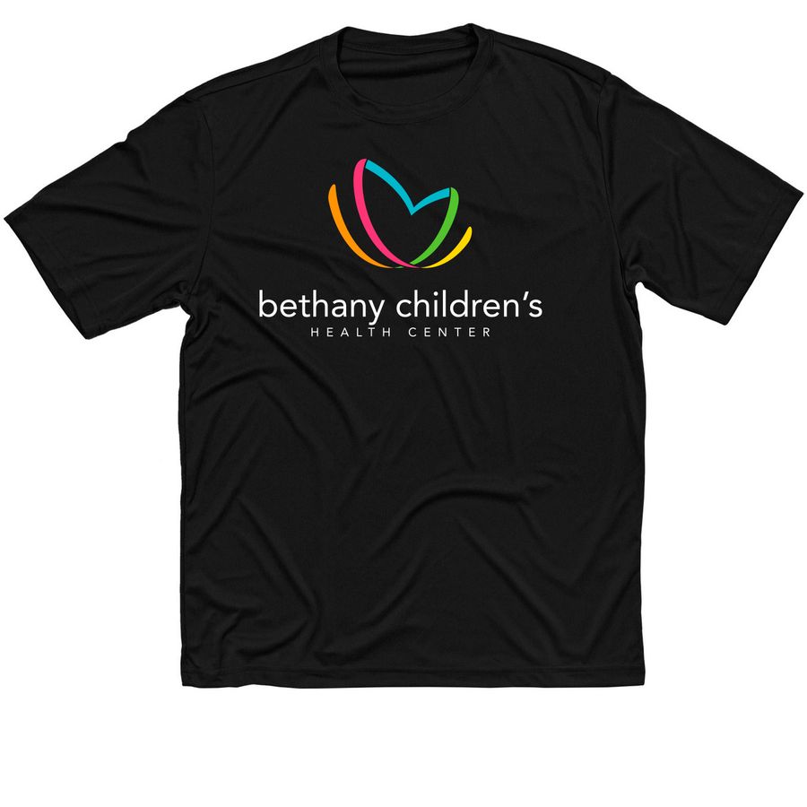 Bethany Children's Logo Classic Active, a Black Classic Performance Tee