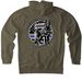 Blue Line Jars K9 Logo - NEW FRONT DESIGN, a Army Heavyweight Pullover Hoodie (back-view)