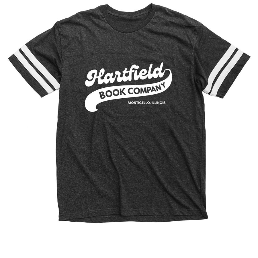 Hartfield Home Team, white logo, a Vintage Smoke / White Football Jersey Tee