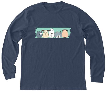 Pets Fight Cancer, a Heather Navy Premium Long Sleeve Tee