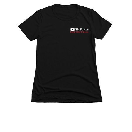 SKPcars Gen X guide, a Black Women's Slim Fit Tee