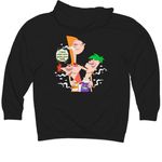 Phindica & Herb Limited Edition&nbsp;, a Black Midweight Pullover Hoodie (back-view)