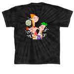 Phindica & Herb Limited Edition&nbsp;, a Black Classic Tie Dye Tee (back-view)