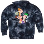 Phindica & Herb Limited Edition&nbsp;, a Black Tie Dyed Pullover Hoodie (back-view)