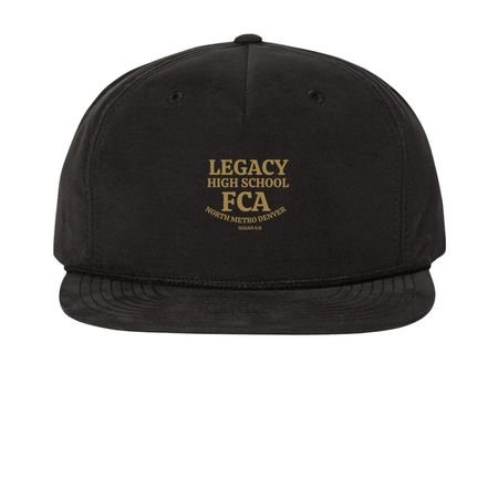 Legacy HS FCA Hats, a Black Printed Umpqua Snapback Cap