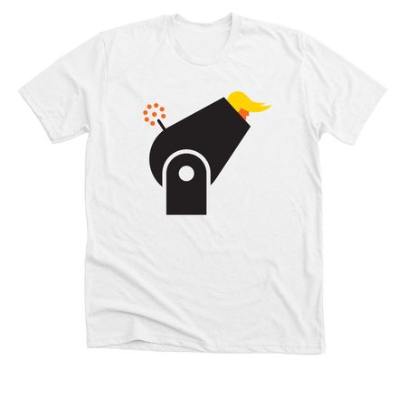 Bye-Bye., a Solid White Blend Premium Unisex Tee