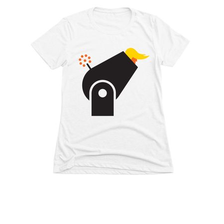 Bye-Bye., a White Women's Slim Fit Tee