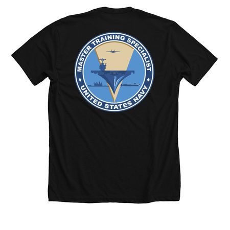 NMTSC DET Portsmouth MTS, a Solid Black Blend Premium Unisex Tee (back-view)