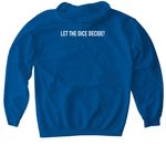 Cinema Role Logo & Tagline: Dark Mode, a Royal Gildan Softstyle Pullover Hoodie (back-view)