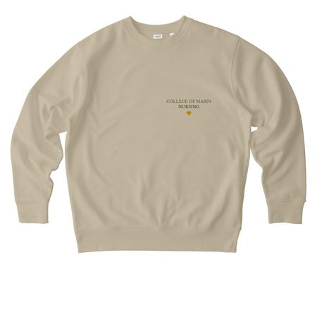 Rooted in Care, a Desert Dust Stanley/Stella Unisex Changer 2.0 Crewneck Sweatshirt (back-view)