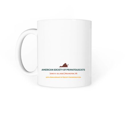 Golden Mug, a White Coffee Mug (back-view)