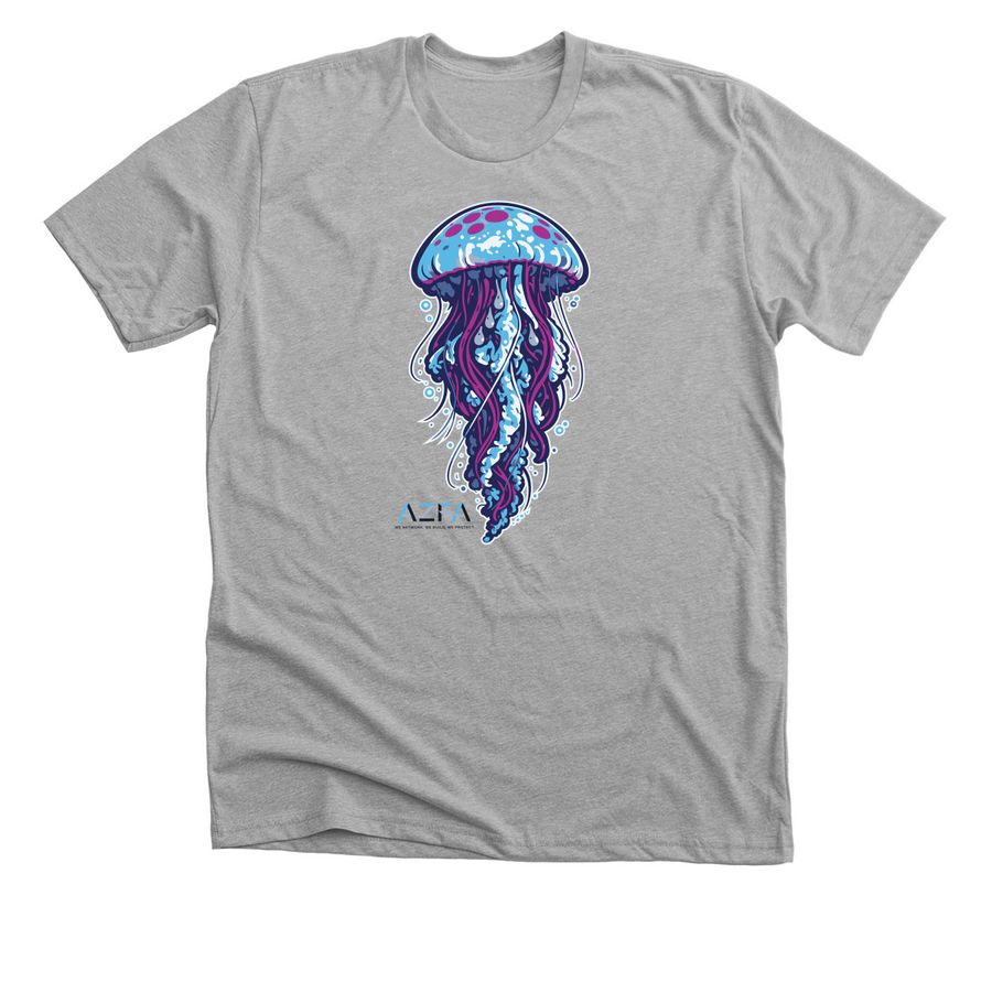 Jellyfish AZFA, a Athletic Heather Premium Unisex Tee