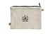 The Black Bird Oracle Deck Pouch, a Natural 9"x7" Hemp Blend Pouch (back-view)