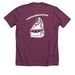 Dumpster Fire!, a Heather Maroon Premium Unisex Tee (back-view)
