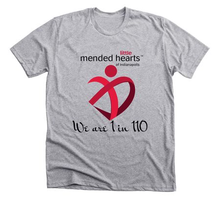 We are 1 in 110, a Athletic Heather Premium Unisex Tee