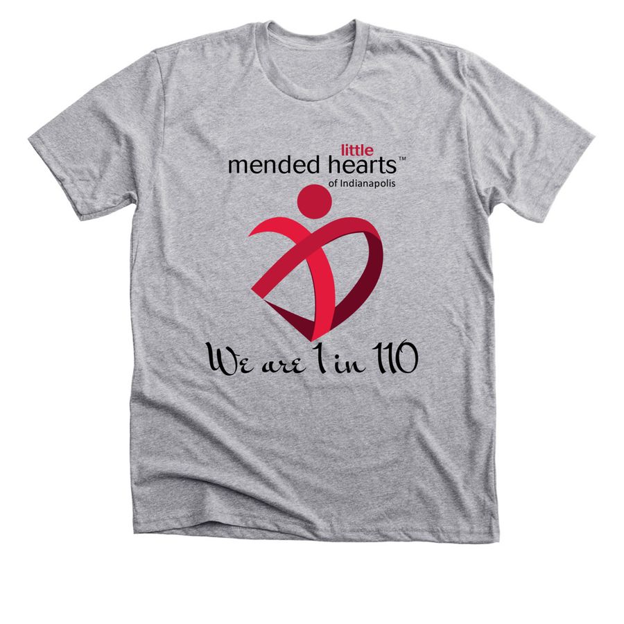 We are 1 in 110, a Athletic Heather Premium Unisex Tee