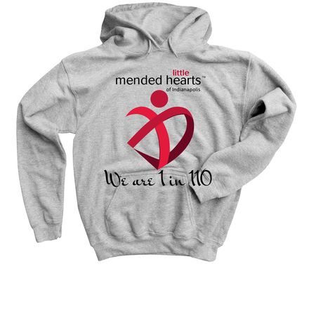 We are 1 in 110, a Sport Grey Youth Pullover Hoodie