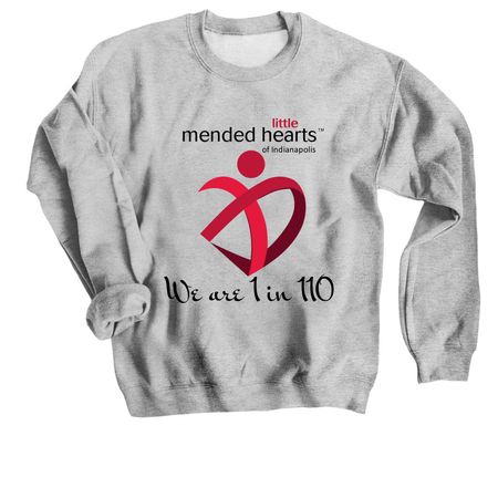 We are 1 in 110, a Sport Grey Crewneck Sweatshirt
